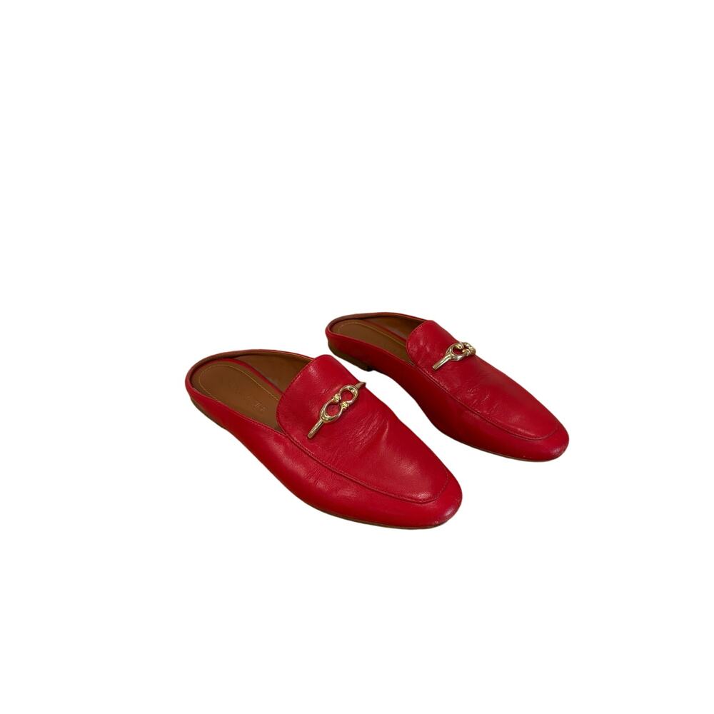 Coach Red Mule Slides Size 6